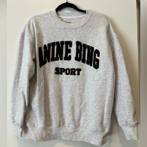 Anine Bing Sport Women’s Gray Crewneck Sweater